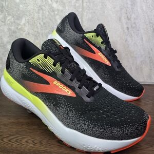 Brooks Ghost 16 GTX Gore-Tex Men's Running Shoes Size 11 Black Orange Waterproof